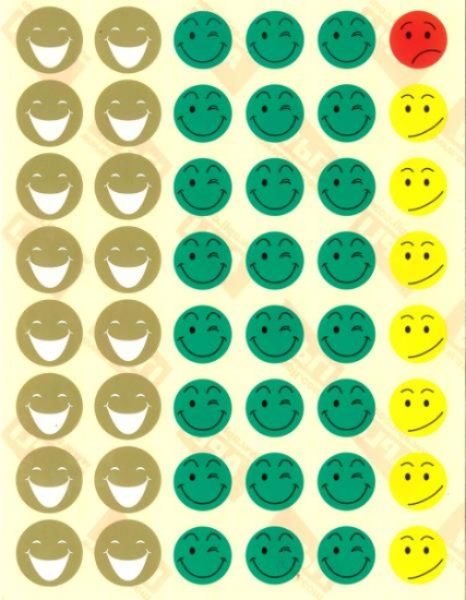 Image de Gommettes les visages émoticônes, les 576