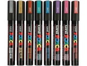 Image de POSCA marqueurs PC5M, étui 8 couleurs métalliques