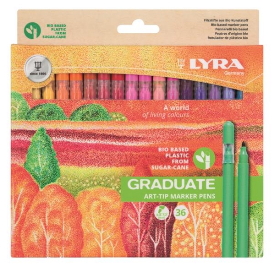 Image de Marqueurs Lyra Graduate Art Tip, les 36