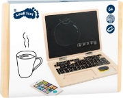 Image de Ordinateur portable en bois avec tableau aimanté
