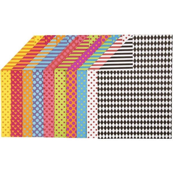 Image de Papier cartonné à motifs, les 20 feuilles