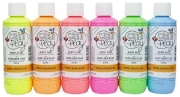 Image de Peinture acrylique fluo, les 6 tons assortis