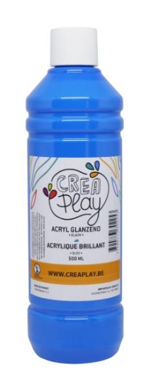Image de Peinture acrylique brillante 500 ml bleu