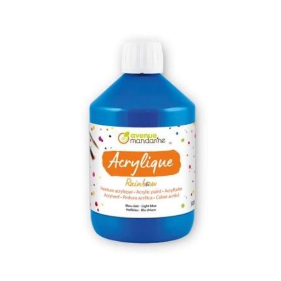 Image de Peinture acrylique mate Rainbow 500 ml bleu primaire