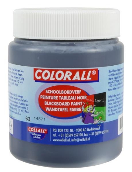 Image de Peinture noire pour tableau, 250 ml