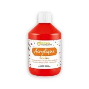 Image de Peinture acrylique mate Rainbow 500 ml rouge vermillon