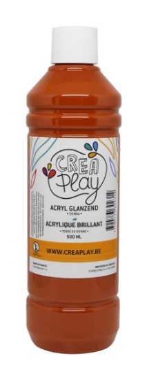 Image de Peinture acrylique brillante 500 ml marron