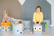 Image de Pouf à motifs - zigzag