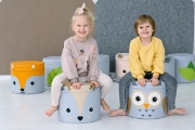 Image de Pouf à motifs - zigzag