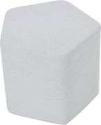 Image de Pouf Inflamea à 5 côtés, gris clair