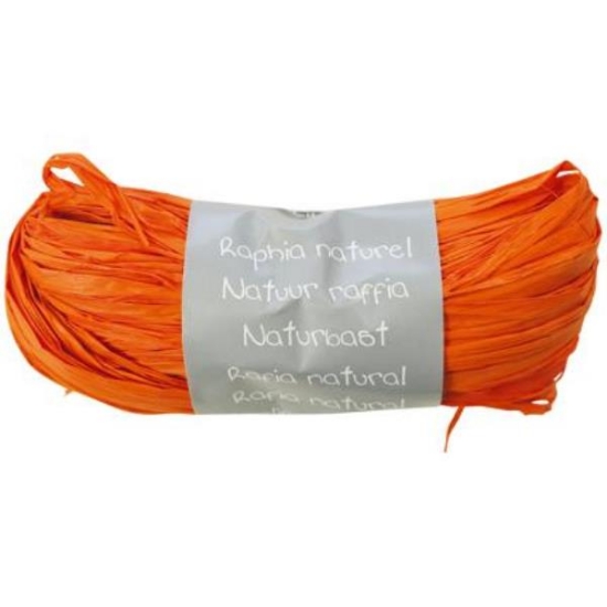 Image de Raphia naturel orange