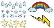 Image de Symboles météo A3 pour fenêtre