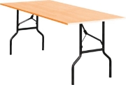 Image de Table pliante, piétement noir