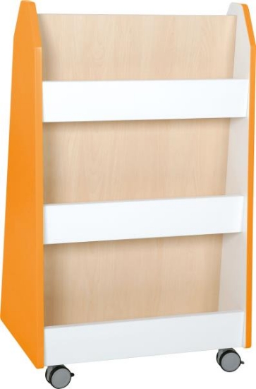 Image de Étagère-bibliothèque double face orange
