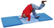 Image de 1 tapis pliable en 3 - Bleu clair-Bleu foncé