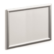 Image de Vitrine affiche A3 clipsable aluminium, Argent métallisé
