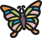 Image de Vitraux oiseaux et papillons
