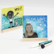 Image de Cadres en verre 15 x 15 cm avec support, lot de 10