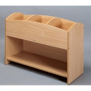 Image de Bac à livres 3 cases - Hêtre