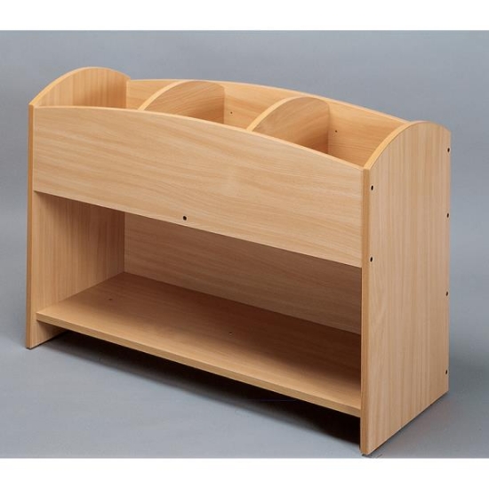 Image de Bac à livres 3 cases - Hêtre