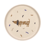 Image de Assiette avec antidérapant - Little Maeys bleu royal