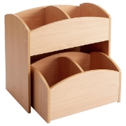 Image de Bac à livres 2 cases haut - Hêtre