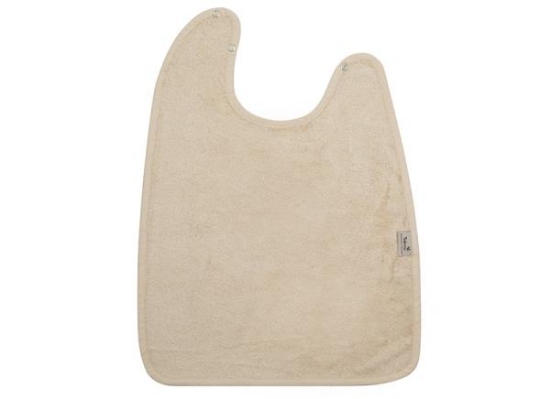 Image de Bavoir XL avec pression - Frosted Almond