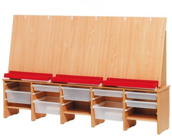 Image de Chevalet compact + 6 bacs plats + 3 bacs profonds - l'ensemble