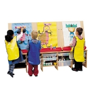 Image de Chevalet compact + 6 bacs plats + 3 bacs profonds - l'ensemble