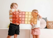 Image de Connetix - Plaques de base - Citron & Pêche