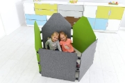 Image de Panneau acoustique en feutre, maison, vert