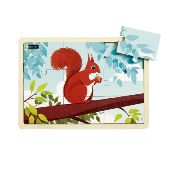 Image de Puzzle bois - L'écureuil (9 P)