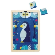 Image de Puzzle magique - Le hibou et le manchot (24 P)