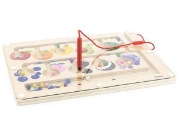 Image de Tableau de jeu magnétique, compter les fruits