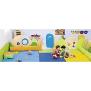 Image de Tapis mousse bleu 180x100 cm