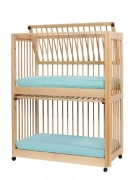 Image de Lits superposés avec 2 panneaux mobiles pour matelas de 60 x 120 cm.