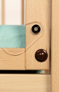 Image de Lits superposés avec 2 panneaux mobiles pour matelas de 60 x 120 cm.