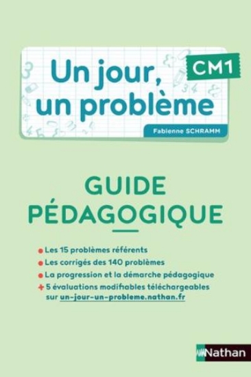 Image de Un jour, un problème CM1 - Guide pédagogique + Cahier élève PCF