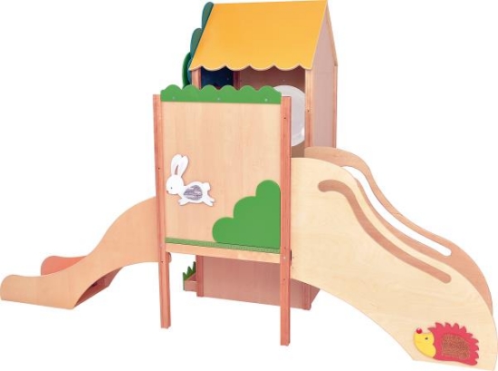 Image de Arbre-cabane avec toboggan