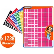 Image de Gommettes adhésives rectangles, les 1728