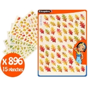 Image de Gommettes feuilles d'arbres automne/printemps, les 896