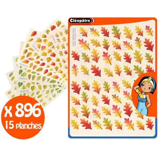 Image de Gommettes feuilles d'arbres automne/printemps, les 896