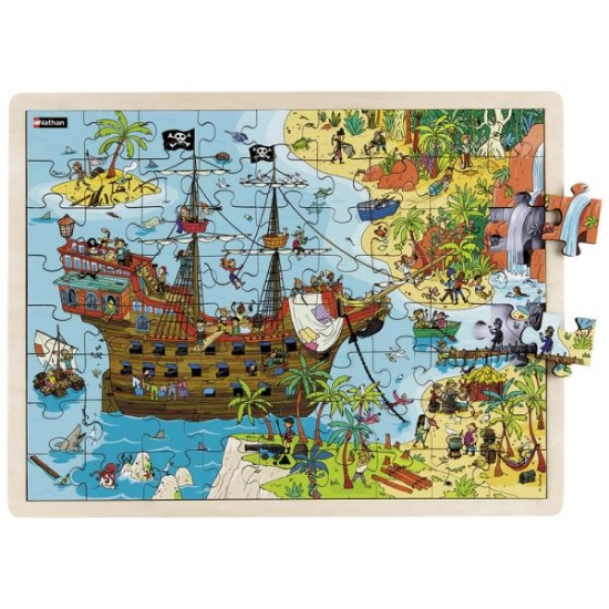 Image de Maxipuzzle bois - les pirates