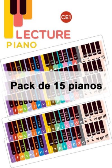 Image de Lecture Piano CE1 - Pack de 15 pianos