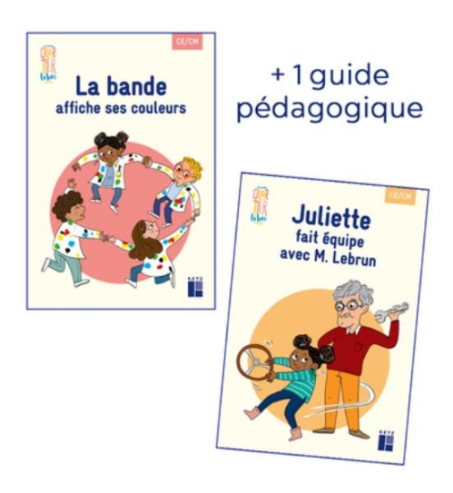 Image de Quartier libre CE / CM : La bande affiche ses couleurs + Juliette fait équipe avec M. Lebrun (Pack de 2 albums)