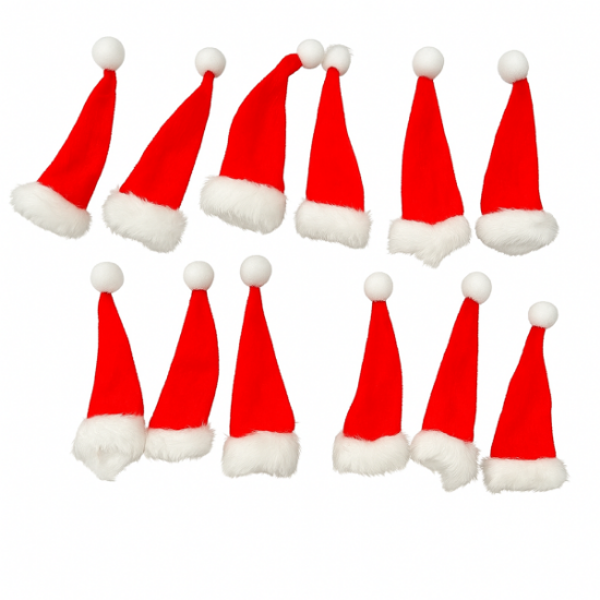 Image de Bonnets de Noël en velours, les 12