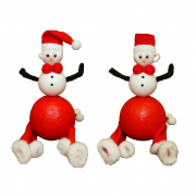 Image de Bonnets de Noël en velours, les 12