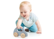 Image de Voitures en bois - lot de 4 véhicules colorés