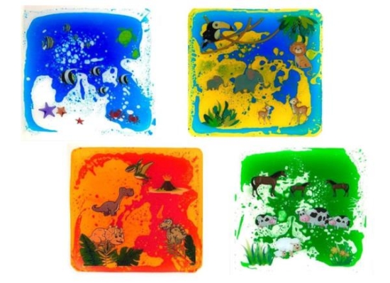 Image de Dalles sensorielles carrées – monde animal – set de 4