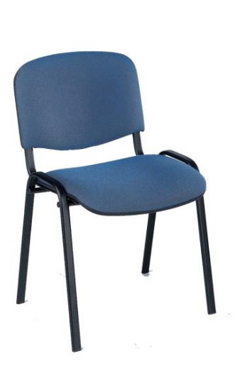 Image de Chaise visiteur, revêtement tissu noir